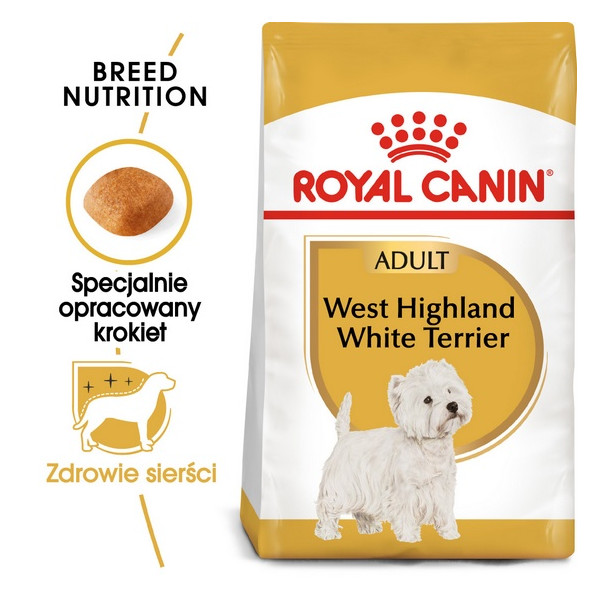 Royal Canin West Highland White Terrier Adult karma sucha dla psów dorosłych rasy west highland white terrier 1,5kg