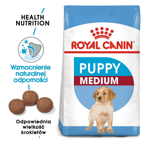 Royal Canin Medium Puppy karma sucha dla szczeniąt, od 2 do 12 miesiąca, ras średnich 4kg