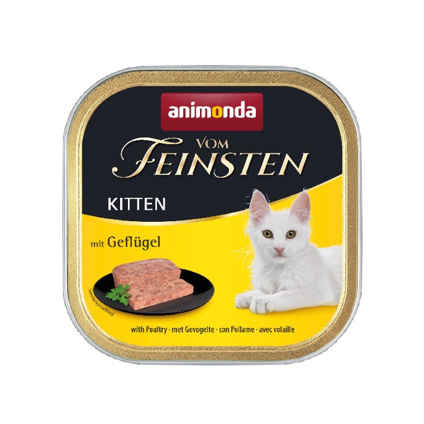 Animonda vom Feinsten Cat Kitten z Drobiem tacka 100g