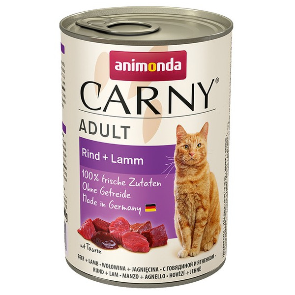 Animonda Carny Adult Wołowina + Jagnięcina puszka 400g