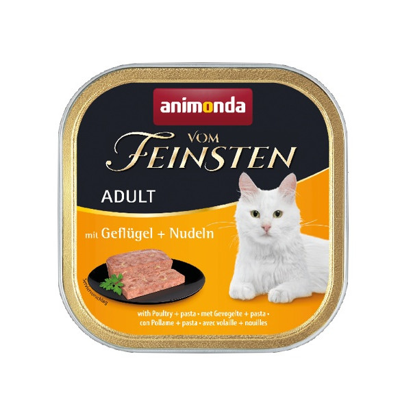 Animonda vom Feinsten Cat Adult z Drobiem i Makaronem tacka 100g