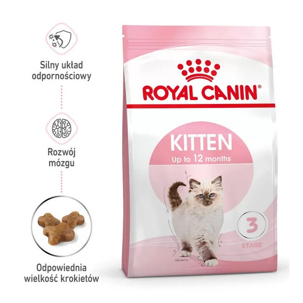 Royal Canin Kitten karma sucha dla kociąt od 4 do 12 miesiąca życia 400g