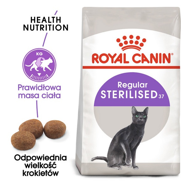 Royal Canin Sterilised karma sucha dla kotów dorosłych, sterylizowanych 10kg