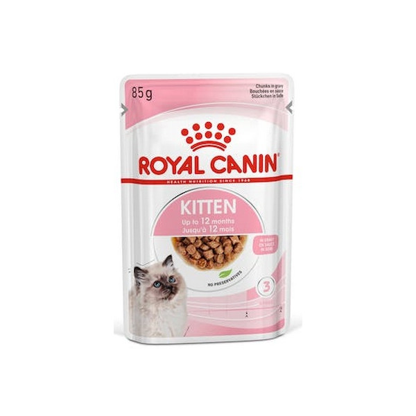 Royal Canin Kitten w sosie karma mokra dla kociąt do 12 miesiąca życia saszetka 85g