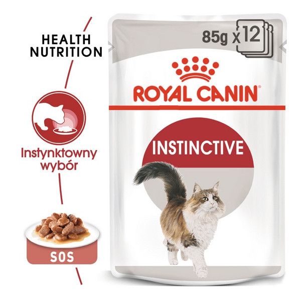 Royal Canin Instinctive w sosie karma mokra dla kotów dorosłych, wybrednych saszetka 85g