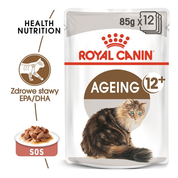 Royal Canin Ageing +12 karma mokra w sosie dla kotów dojrzałych saszetka 85g