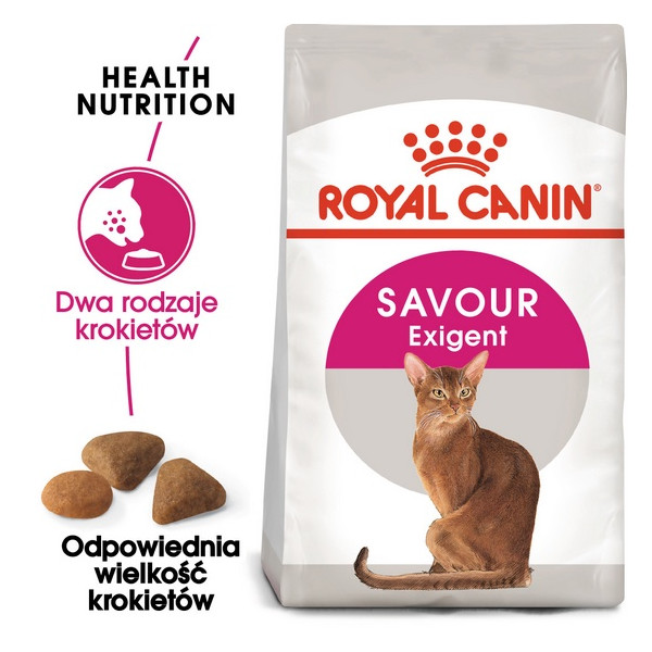 Royal Canin Savour Exigent karma sucha dla kotów dorosłych, wybrednych, kierujących się teksturą krokieta 2kg