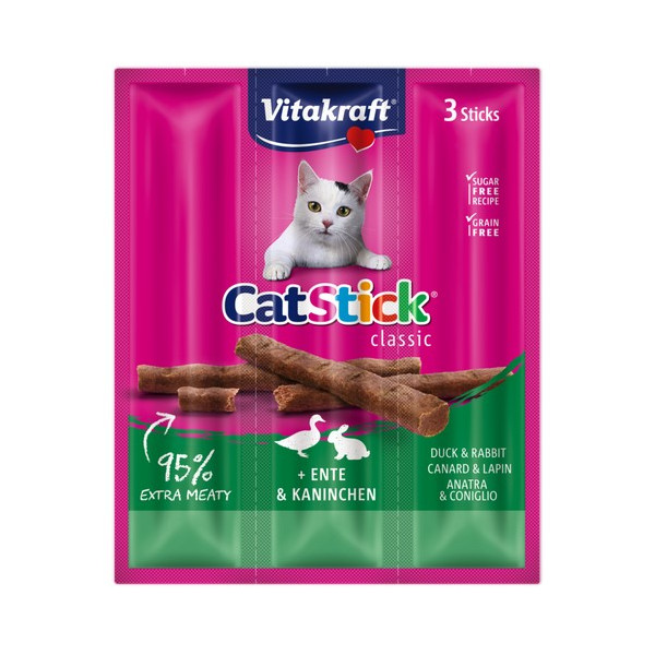 Vitakraft Cat Stick Classic Kaczka i Królik 18g [18200]