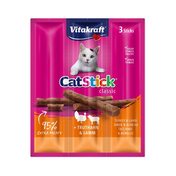 Vitakraft Cat Stick Classic Indyk i Jagnięcina 18g [18202]