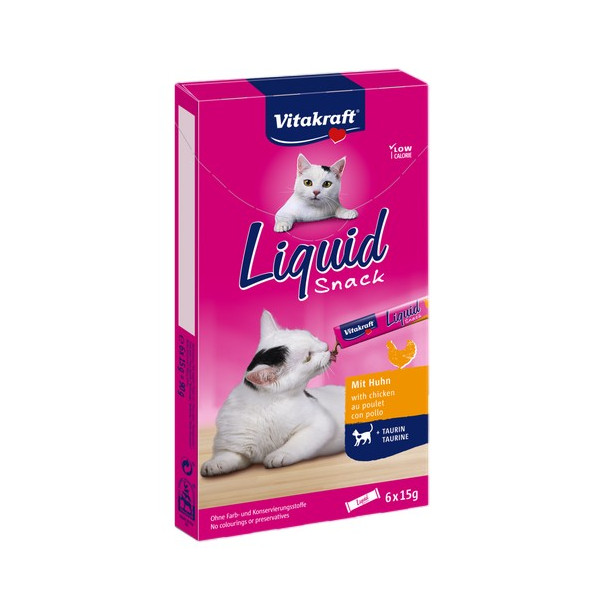 Vitakraft Cat Liquid-Snack z Kurczakiem 6x15g [16424]