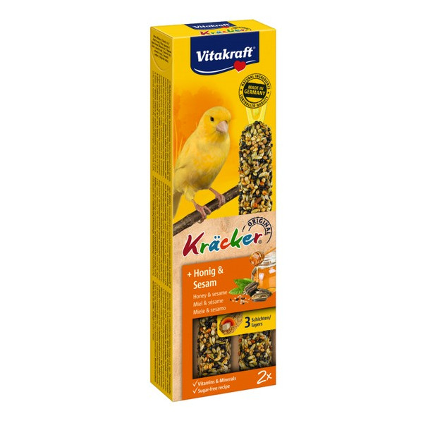 Vitakraft Kracker 2szt Kanarek Miód i sezam 60g [21247]