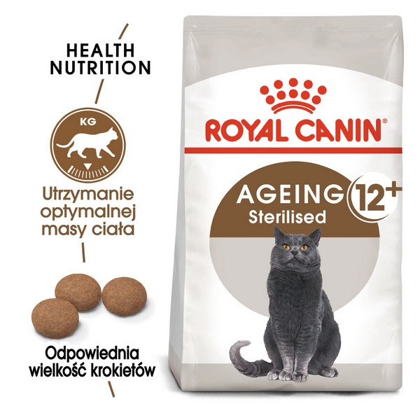 Royal Canin Ageing +12 Sterilised karma sucha dla kotów dojrzałych, sterylizowanych 2kg