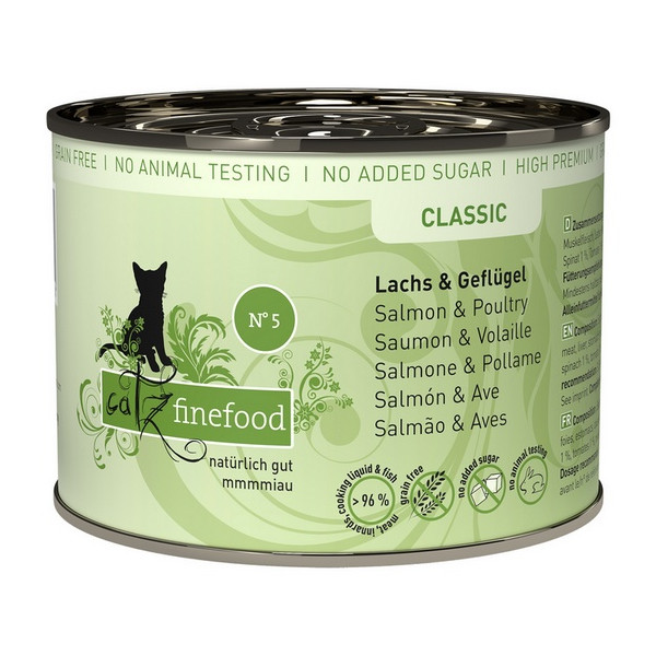 Catz Finefood Classic N.05 Łosoś i drób puszka 200g
