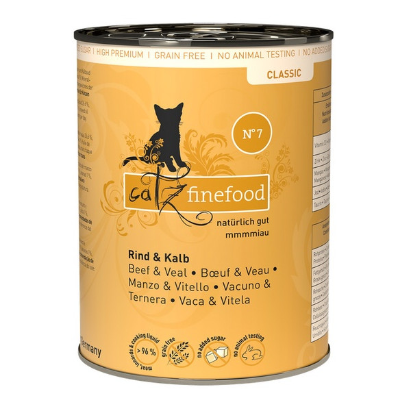 Catz Finefood Classic N.07 Wołowina i cielęcina puszka 400g