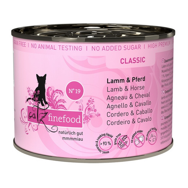 Catz Finefood Classic N.19 Jagnięcina i Konina puszka 200g