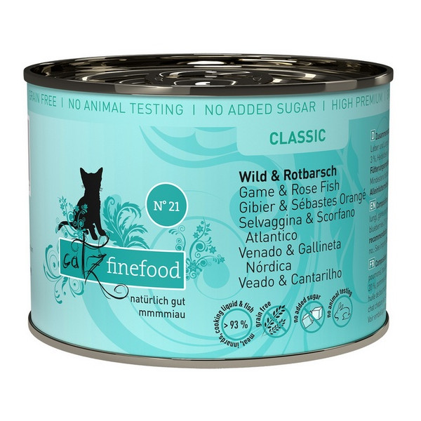 Catz Finefood Classic N.21 Dziczyzna i Karmazyn puszka 200g