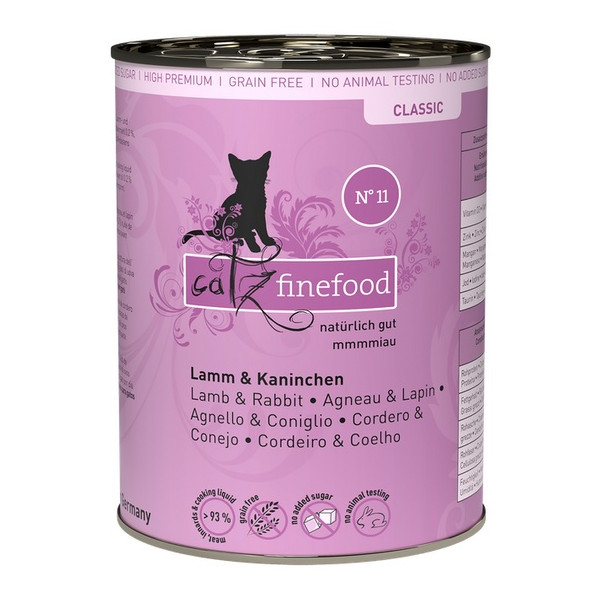 Catz Finefood Classic N.11 Jagnięcina i Królik puszka 400g