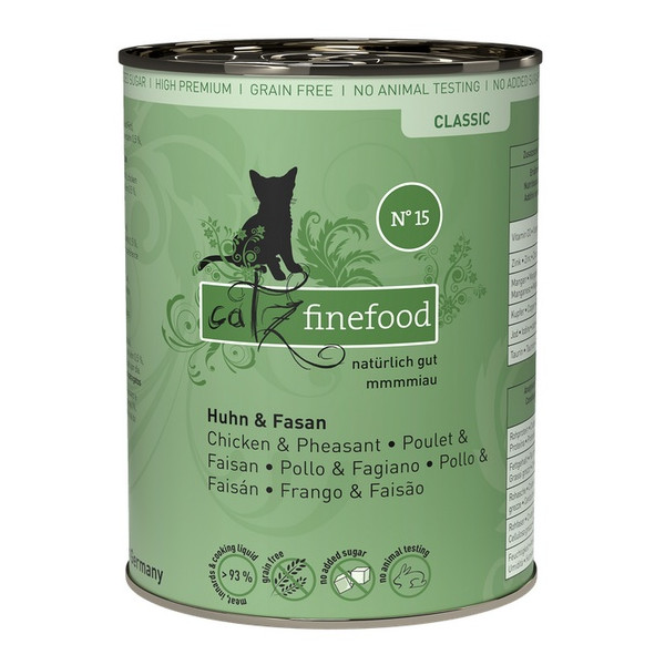 Catz Finefood Classic N.15 Kurczak i Bażant puszka 400g