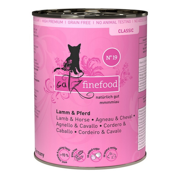 Catz Finefood Classic N.19 Jagnięcina i Konina puszka 400g