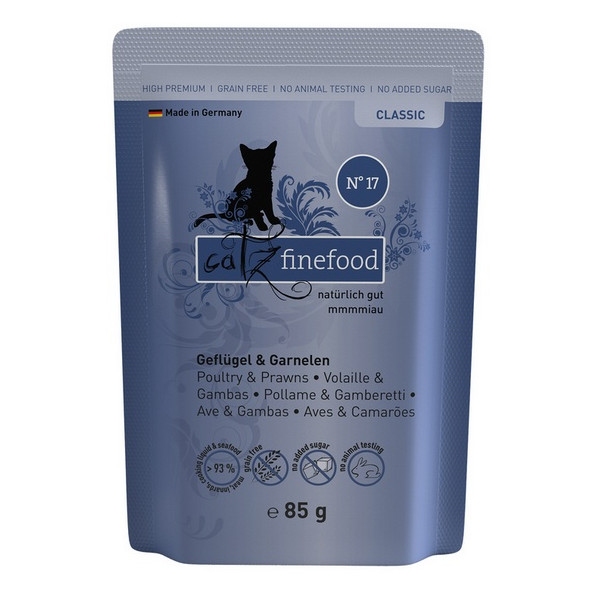 Catz Finefood Classic N.17 Drób i Krewetki saszetka 85g