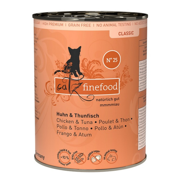 Catz Finefood Classic N.25 Kurczak i Tuńczyk puszka 400g