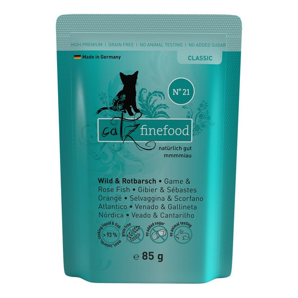 Catz Finefood Classic N.21 Dziczyzna i Karmazyn saszetka 85g