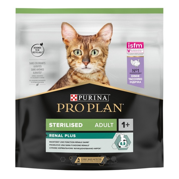 Purina Pro Plan Cat Sterilised Renal Adult Indyk 400g