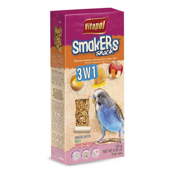 Vitapol Smakers dla papugi falistej - mix 3szt [2109]