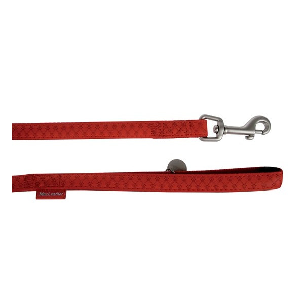 Zolux Smycz Mac Leather 20mm/1.2m Czerwona [522020RO]