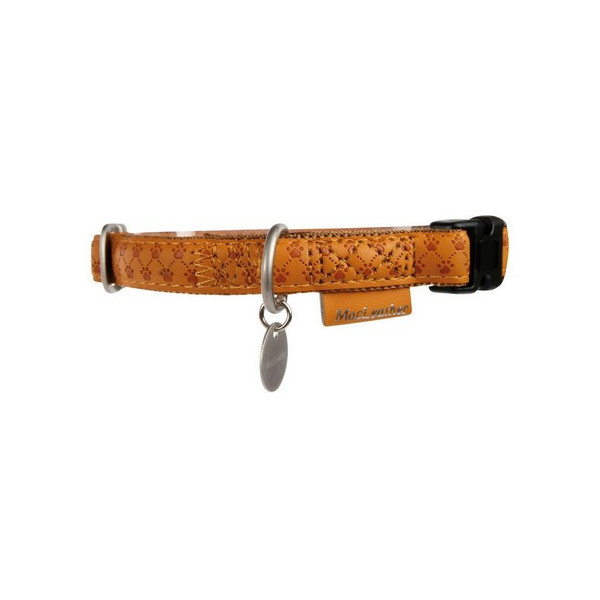 Zolux Obroża regulowana Mac Leather 15mm Żółta [522035JA]