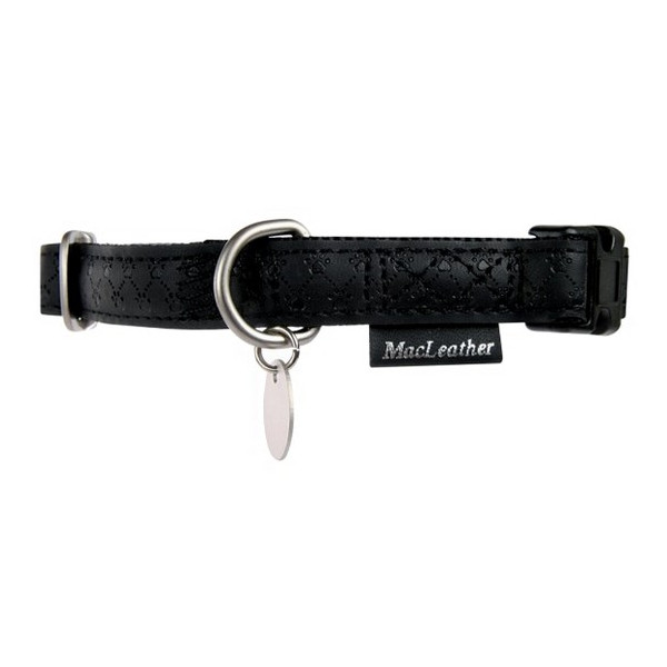 Zolux Obroża regulowana Mac Leather 15mm Czarna [522035NO]
