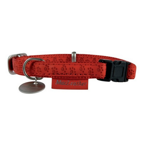 Zolux Obroża regulowana Mac Leather 25mm Czerwona [522045RO]