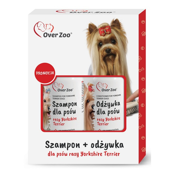 Over Zoo Szampon i odżywka  dla psów rasy Yorkshire Terier dwupak 2x250ml