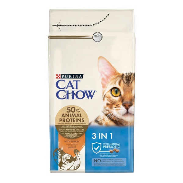 Purina Cat Chow 3in1 z indykiem 1,5kg