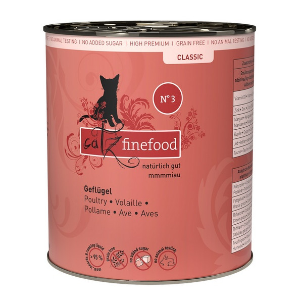 Catz Finefood Classic N.03 Drób puszka 800g