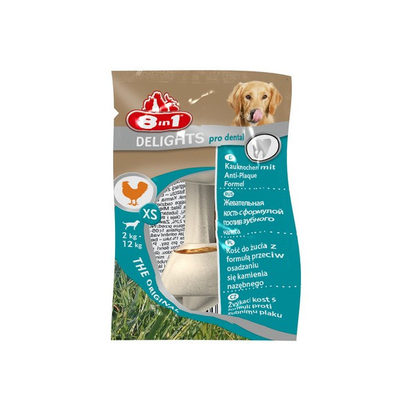 8in1 Dental Delights Bones XS