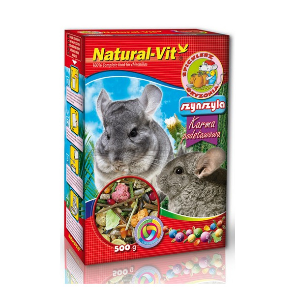 Natural-Vit Spichlerz Gryzonia - Szynszyla 500g