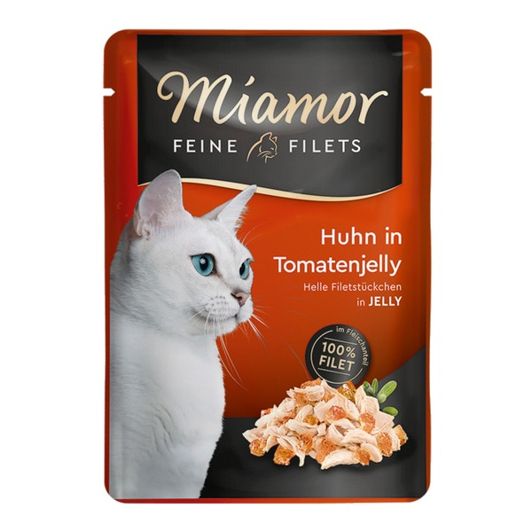 Miamor Feine Filets Kurczak & Galaretka pomidorowa saszetka 100g