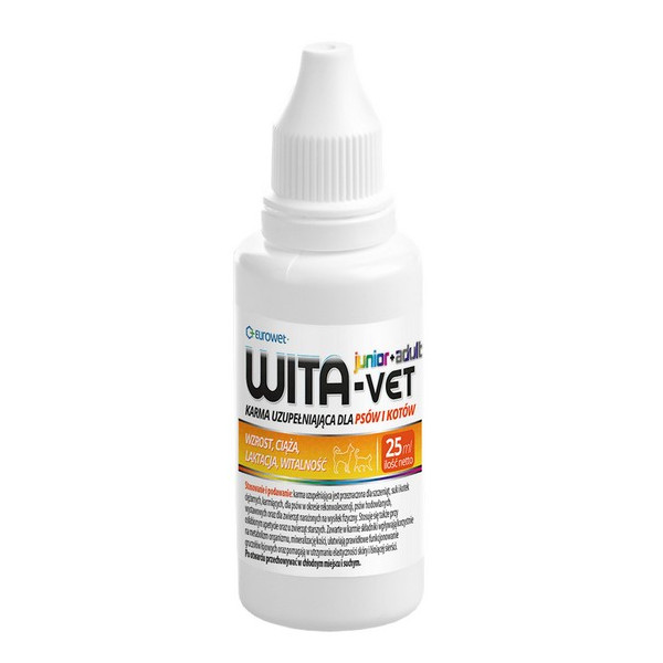 Wita-Vet Junior + Adult dla kota i psa krople 25ml