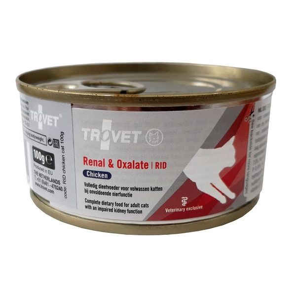 Trovet RID Renal & Oxalate dla kota kurczak puszka 100g