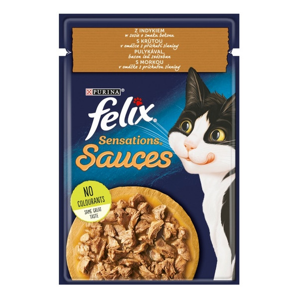 Felix Sensations Sauces Surprise Indyk w sosie bekonowym saszetka 85g