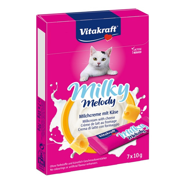 Vitakraft Cat Milky Melody krem z mleka i sera 70g [28819]