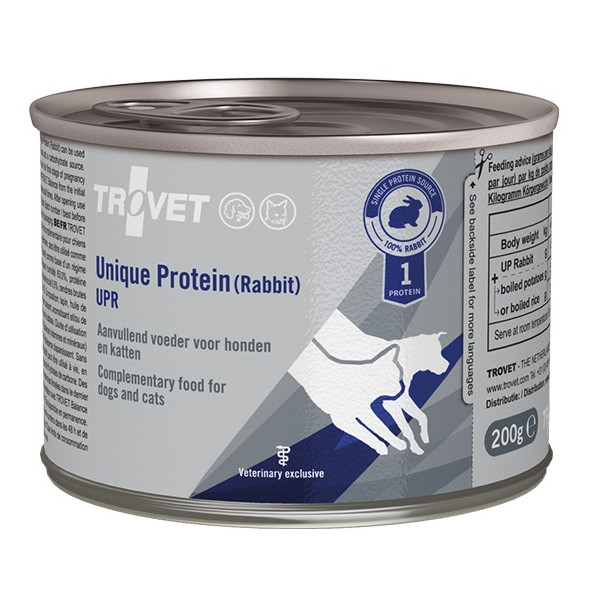Trovet Unique Protein UPR Królik dla psa i kota puszka 200g