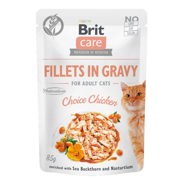 Brit Care Cat Fillets In Gravy Choice Chicken saszetka 85g