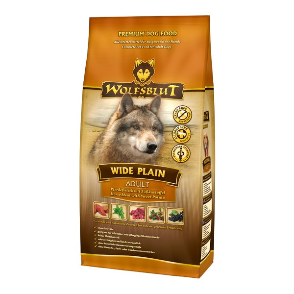 Wolfsblut Dog Wide Plain - konina i bataty 2kg