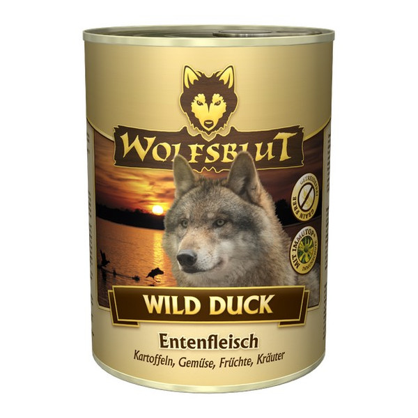 Wolfsblut Dog Wild Duck - kaczka i ziemniaki puszka 395g