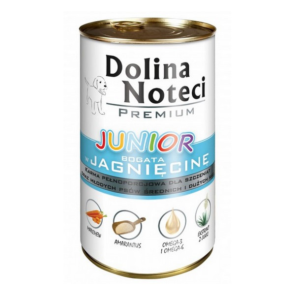 Dolina Noteci Premium Pies Junior Jagnięcina puszka 400g
