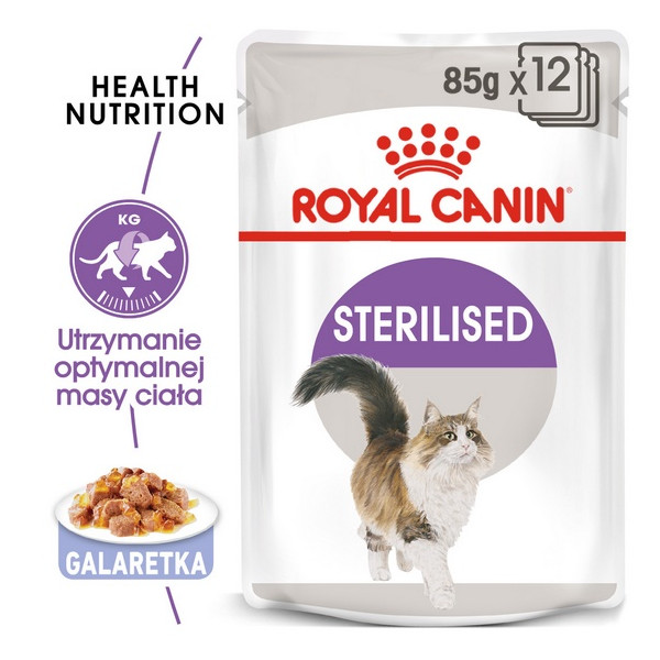 Royal Canin Sterilised w galaretce karma mokra dla kotów dorosłych, sterylizowanych saszetka 85g