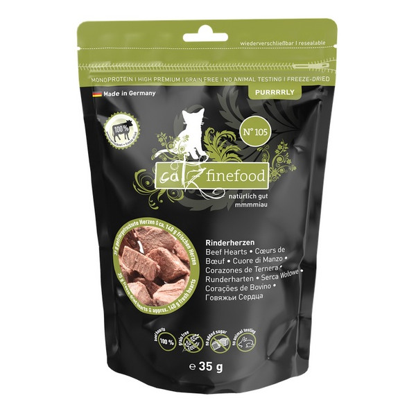 Catz Finefood Purrrrly N.105 Serca wołowe 35g