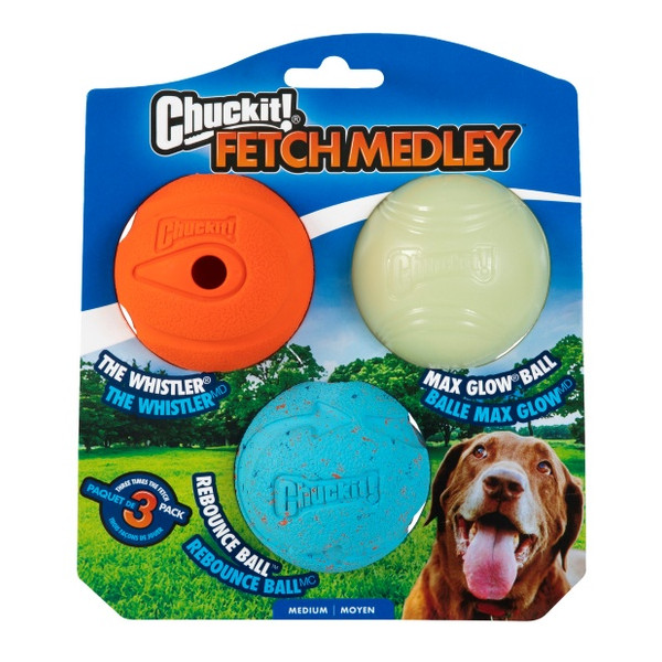 Chuckit! Fetch Medley Medium 3pak [520520]